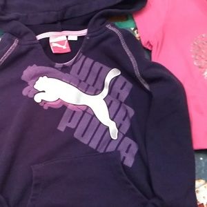 Size 6x girls  puma hoodie and Nike T-shirt